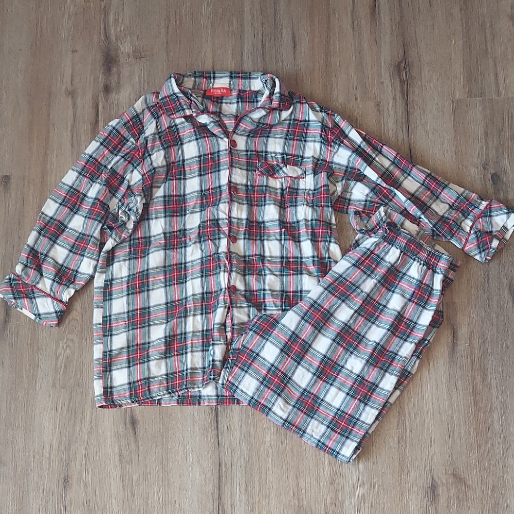 Family Pajamas Classic Plaid Kids Pajama Set